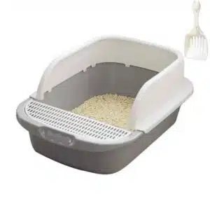 Katze offene Toilettenschüssel