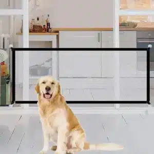 Pet isolation mesh barrier