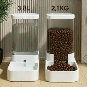 Jeu d'abreuvoirs et de mangeoires pour animaux
