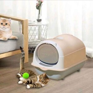 Cat Enclosed Toilet Box